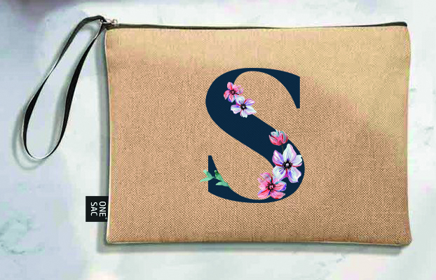 Bolso de mano letra s una pieza (diseño variado) (25×18×1 )